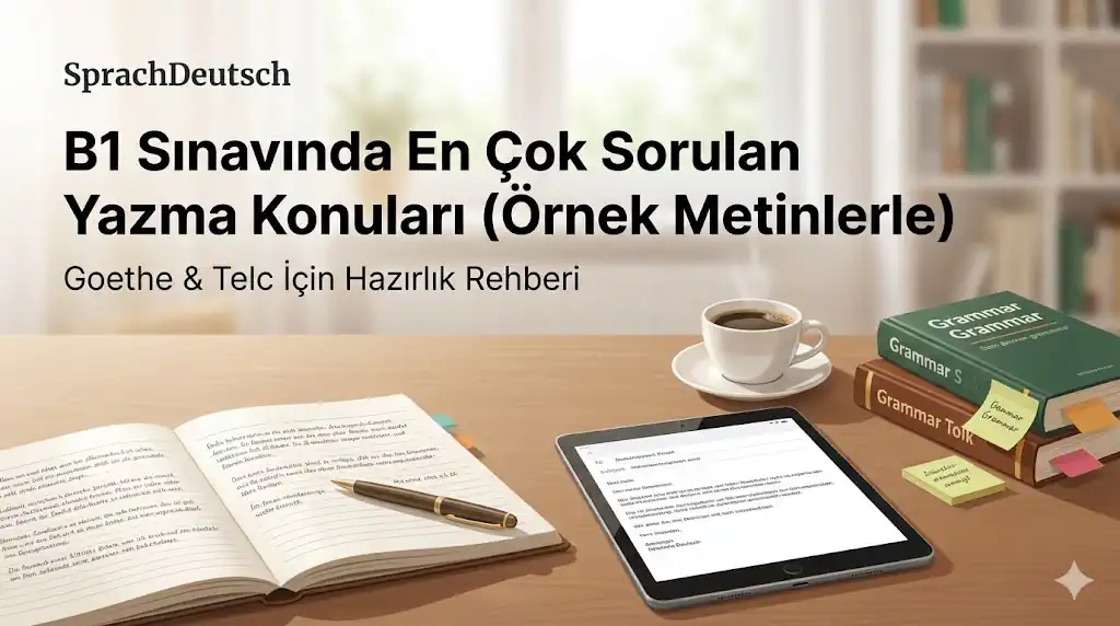 Almanca B1 Yazma Sınavı: En Çok Çıkan Konular ve Örnekler